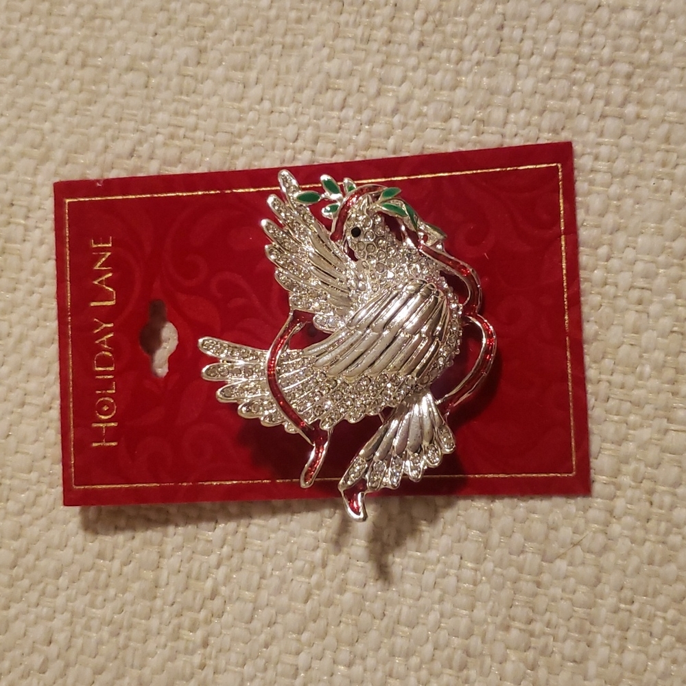 Holiday Lane Dove Brooch